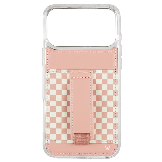 Blush Check, Checkered Wallet Phone Case