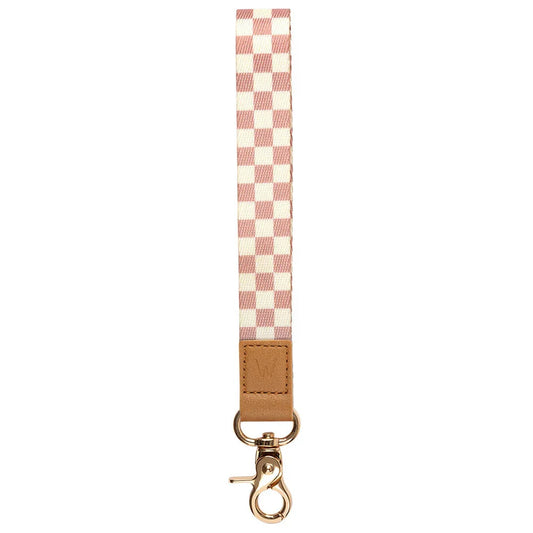 Blush Check Wrist Lanyard