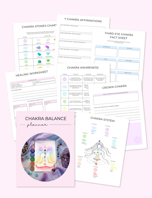 Chakra Balance Planner, Digital Printable Planner
