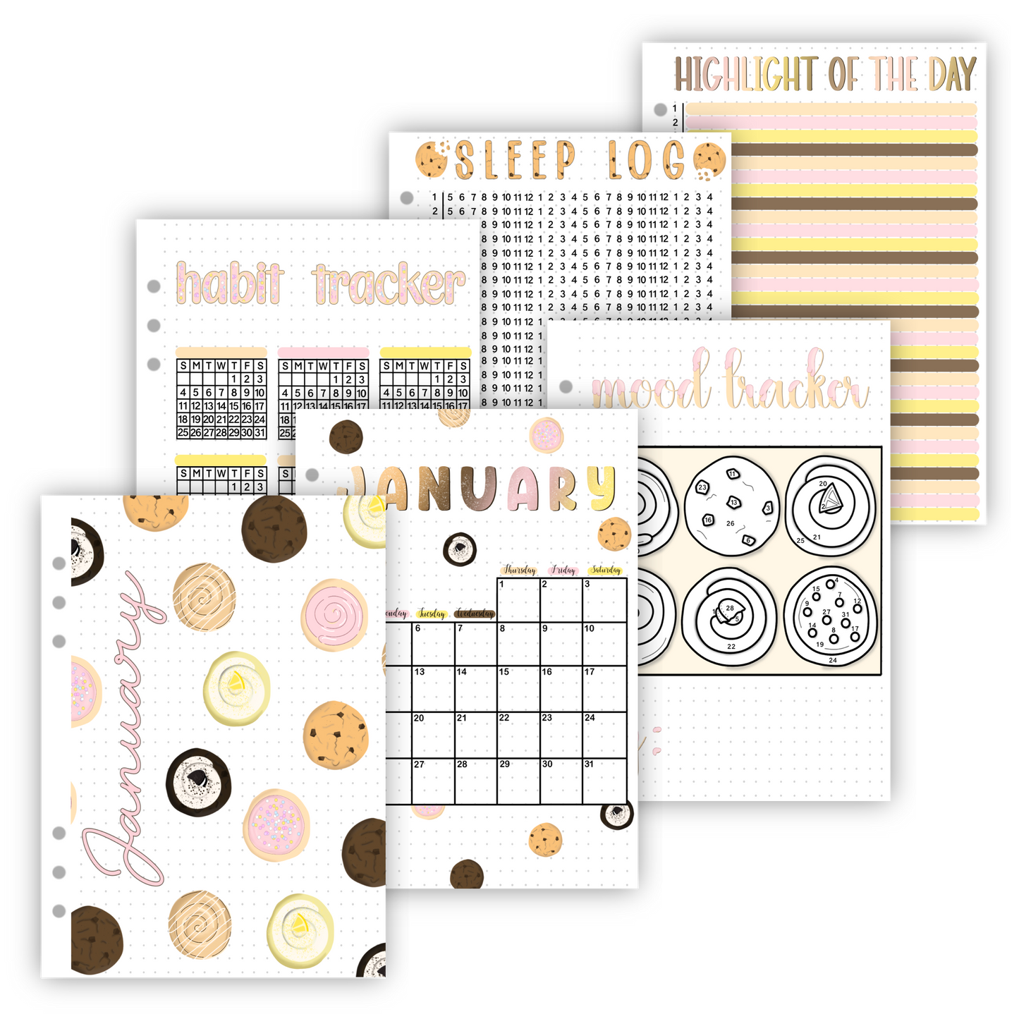 Premade Bullet Journal Spreads | 2026 Full Year
