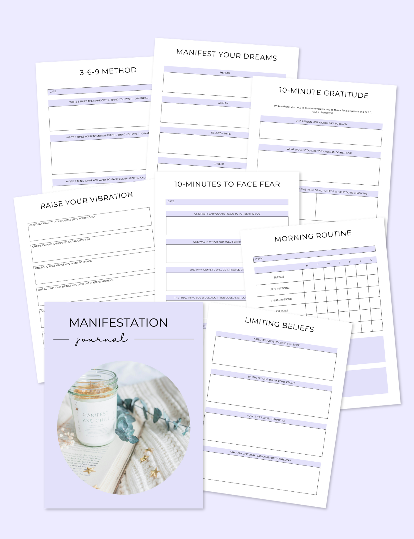 Manifestation Journal, Printable Journal, Digital Journal