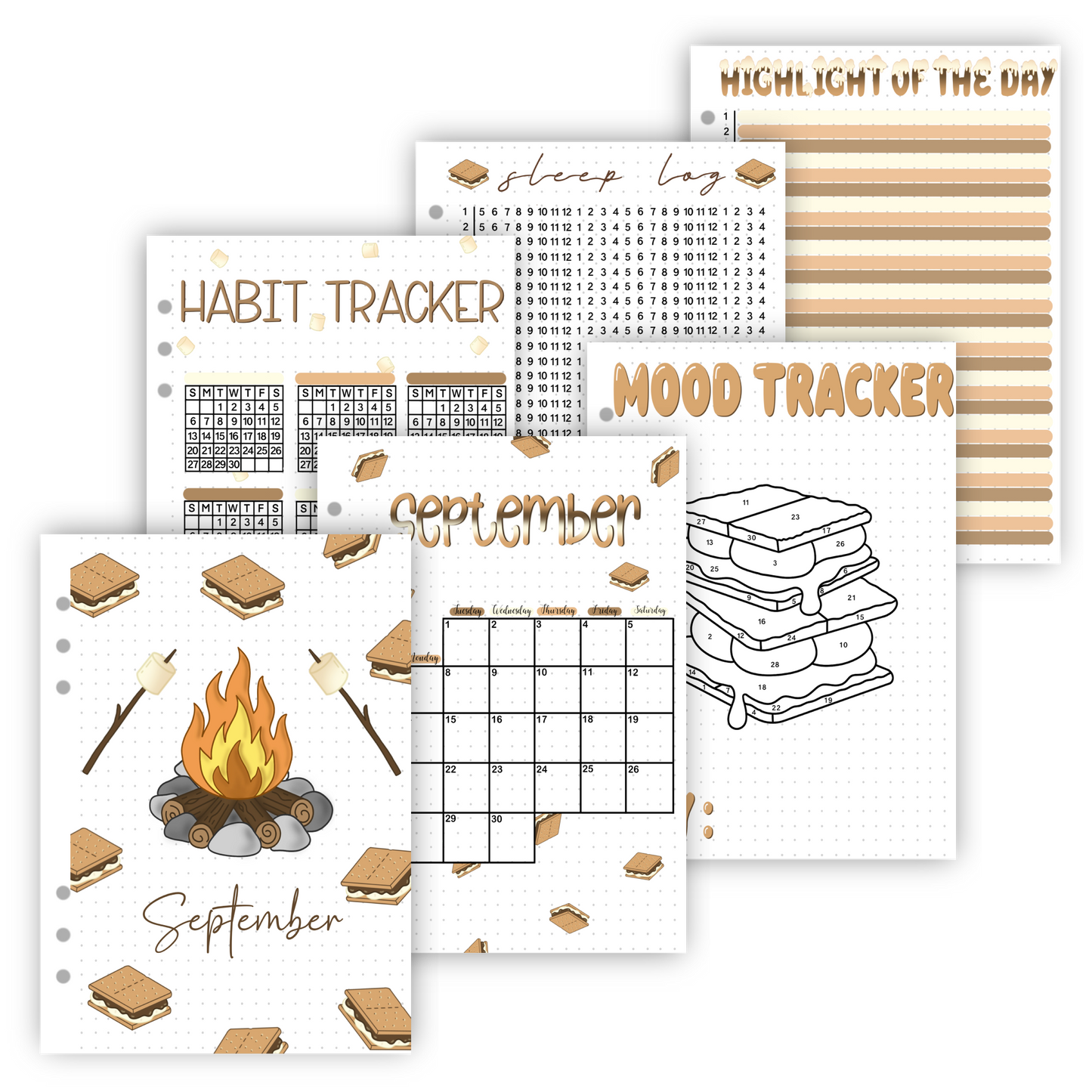 Premade Bullet Journal Spreads | 2026 Full Year