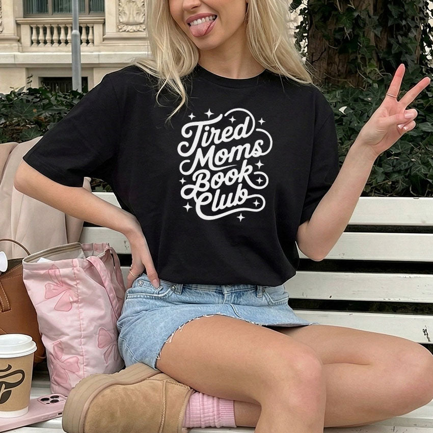Tired Moms Book Club Heavyweight Comfort Colors Shirt