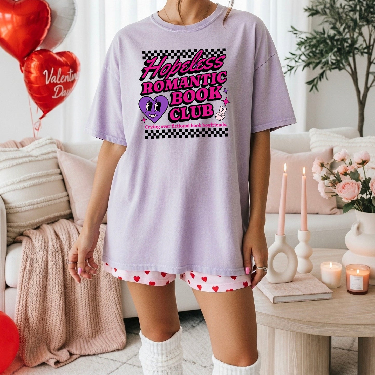 Hopeless Romantic Book Club Comfort Colors Heavyweight Shirt