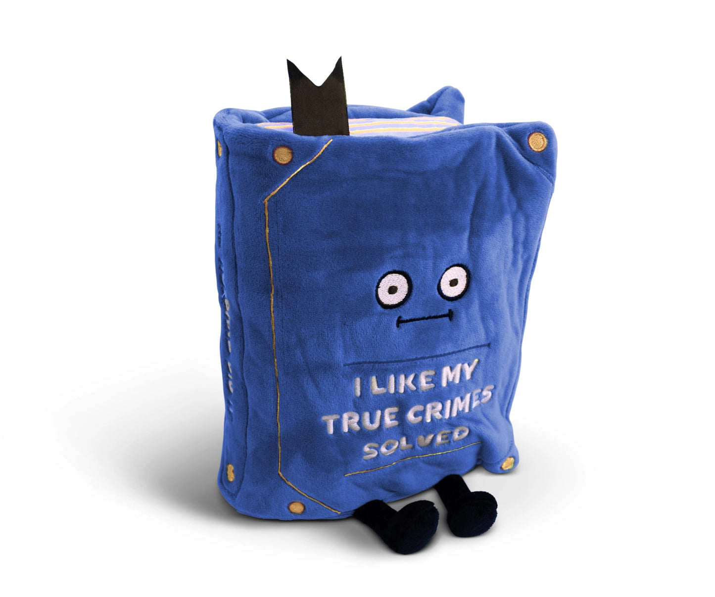 Plush Book True Crime Solved Soft Cuddly Toy Funny Cute